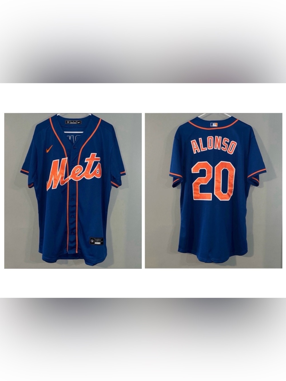 New York Mets Blue #20 Pete Alonso Authentic Nike MLB Baseball Jersey
